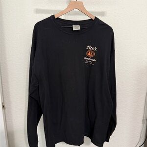 Unisex Titos Black Long Sleeve Shirt